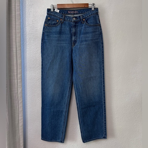 Mother - High-Waist Double Stack Ankle JEAN By Snacks Size 28 - Picture 7 of 16